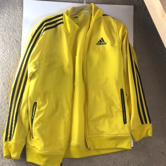 adidas yellow track jacket